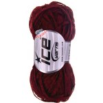 GSC - Ice yarn Příze Viscose Shine Bulky Barva: 58905 tmavě červená – Zboží Dáma