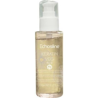 Echosline Keratin Veg Zářivý bezoplachový obnovující fluid pro poškozené vlasy 100 ml – Hledejceny.cz