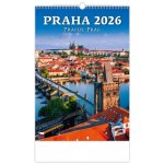 Helma nástěnný Praha/Prague/Prag 31,5 × 45 cm 2026 – Zboží Mobilmania