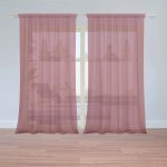 Záclony Tmavě červená: 2 ks - 150x250 cm - Sablio – Hledejceny.cz