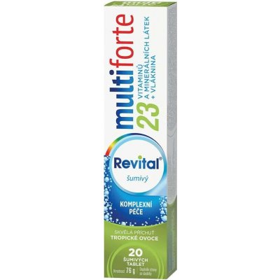 Revital Multi Forte Tropické ovoce šumivé tablety 20 ks – Hledejceny.cz