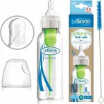 Dr. Brown´s kojenecká láhev skleněná standard Options plus transparentní 250 ml – Zboží Dáma