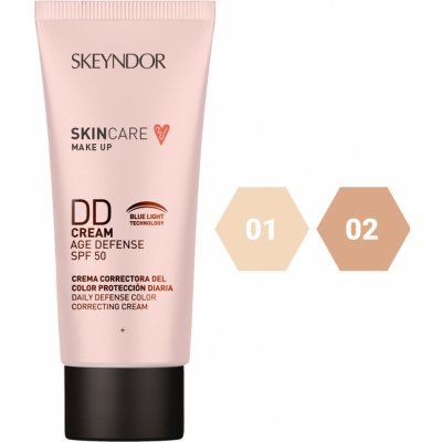 Skeyndor Skincare Makeup DD Cream SPF50 lehký tónovací krém pro všechny typy pleti 01 40 ml – Sleviste.cz