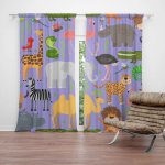 Sablio Závěs Animované safari: 2ks 140x250cm – Hledejceny.cz