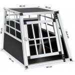 vidaXL Klec pro psy s jednokřídlými dvířky 54 x 69 x 50 cm – Zboží Dáma vidaXL Klec pro psy s jednokřídlými dvířky 54 x 69 x 50 cm – Zboží Dáma