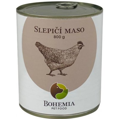 Bohemia Pet Food Slepičí maso ve vlastní šťávě 0,8 kg – Zbozi.Blesk.cz