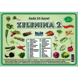 Sada 24 karet - zelenina 2 –