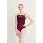 Trikot Intermezzo s krajkou na ramínka 31715 vínová – Zboží Dáma