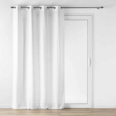 Douceur d'intérieur Béžová záclona s efektem lnu, LUOLINE, 140 x 280 cm bílý – Hledejceny.cz