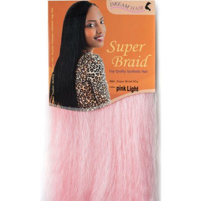 Super Braid 100% Jumbo Braid Kanekalon PINK LIGHT – Zbozi.Blesk.cz