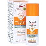 Eucerin Oil Control ochranný krémový gel na opalování na obličej SPF50+ světlý 50 ml – Zboží Dáma