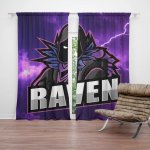 Sablio Závěs FORTNITE RAVEN Fialová bouře: 2ks 140x250cm – Hledejceny.cz