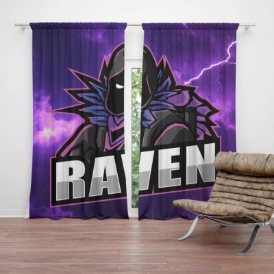 Sablio Závěs FORTNITE RAVEN Fialová bouře: 2ks 140x250cm – Hledejceny.cz