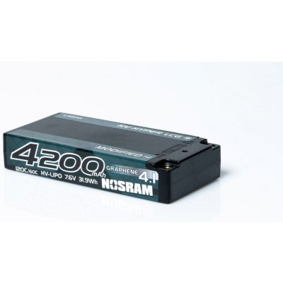 NOSRAM HV Ultra LCG Modified Shorty GRAPHENE-4.1 4200mAh Hardcase Akku 7.6V LiPo 120C/60C – Zboží Dáma