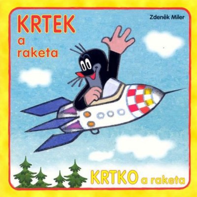 Krtek a raketa omalovánky čtverec Zdeněk Miler