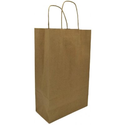 Papírová taška hnědá kroucené ucho – Zboží Dáma