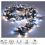 Koopman Světelný řetěz 400 LED teplá/studená bílá, zelený kabel, 8 m – Hledejceny.cz