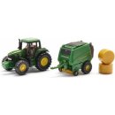 SIKU Farmer Traktor John Deere + balíkovačka 1:32