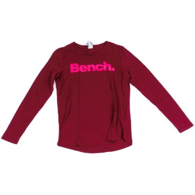 BENCH Corp Logo Longsleeve Cabernet – Zboží Mobilmania