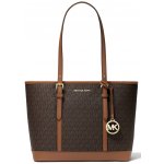 Michael Kors Jet Set Travel Small Logo Top-Zip Tote Bag Brown – Hledejceny.cz