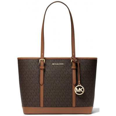 Michael Kors Jet Set Travel Small Logo Top-Zip Tote Bag Brown – Hledejceny.cz