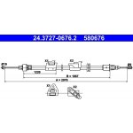 Lanovod parkovací brzdy ATE 24.3727-0676.2 – Hledejceny.cz