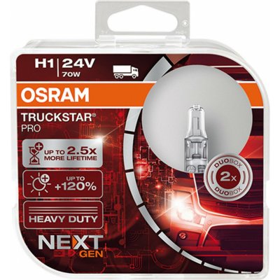 Osram Truckstar Pro Next H1 P14,5s 24V 70W 2 ks 64155TSP-HCB – Zboží Mobilmania