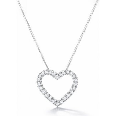 Grace Silver Jewellery Stříbrný náhrdelník srdíčko NH-MSN019/127 – Hledejceny.cz