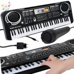 Kruzzel Elektronické klávesy s mikrofonem – 61 kláves – Zboží Dáma