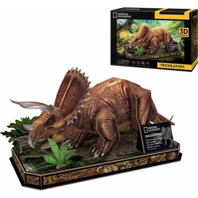 CUBICFUN 3D puzzle National Geographic: Triceratops 44 ks – Zboží Mobilmania