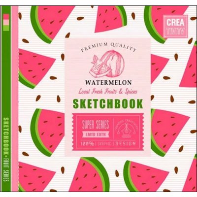 Sketchbook WATERMELON 20 x 20 cm – Zboží Mobilmania