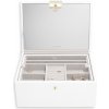 Stackers šperkovnice se zrcadlem Luxury Classic White | bílá 76310