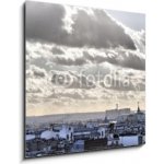 Skleněný obraz 1D - 50 x 50 cm - Vue depuis les toits de Paris - Tour Eiffel Vůdní depuis les toits de Paris – Hledejceny.cz