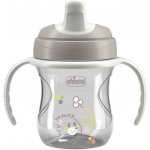 Chicco training cup tréninkový hrnek s držadly Grey 200 ml – Sleviste.cz