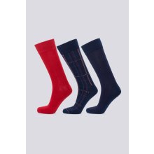 Gant ponožky D2. CHECK SOCKS 3-PACK GIFT BOX modrá