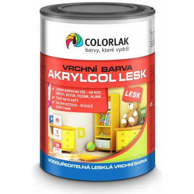 Colorlak Akrylcol lesk V 2046 0,6 l bílá – Sleviste.cz