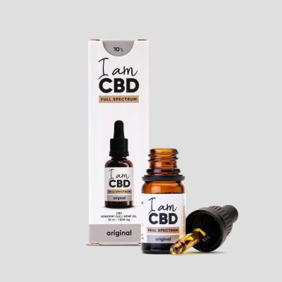 IamCBD Full spectrum CBD konopný olej original 10% 1000 mg 10 ml – Sleviste.cz
