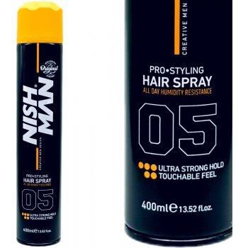 Nishman 04 Extra Strong Hold Hair Spray extra silný lak na vlasy 400 ml