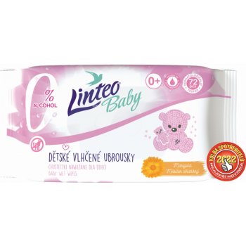 Linteo Baby dětské vlhčené ubrousky Soft/Cream 120 ks