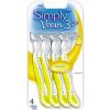 Ruční holicí strojek Gillette Simply Venus 3 Plus Yellow 4 ks