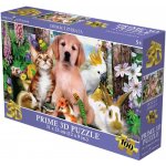Prime 3D puzzle Domácí zvířátka 31x23cm 100 ks holografické – Hledejceny.cz