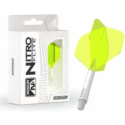 Red Dragon Nitro Flite - No2 - white & yellow - medium – Zboží Mobilmania