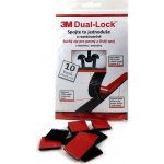 3M Dual-Lock, černý, balení = 10 čtverečků 25 x 25 mm – Zbozi.Blesk.cz