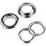 Průchodky s podložkou vnitřní Ø13,5 mm / vnější Ø23 mm lesklé Varianta: nikl, Balení: 50 pár – Hledejceny.cz