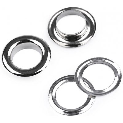 Průchodky s podložkou vnitřní Ø13,5 mm / vnější Ø23 mm lesklé Varianta: nikl, Balení: 50 pár – Hledejceny.cz