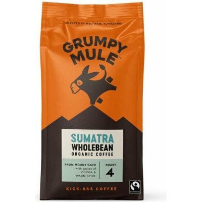 Grumpy Mule BIO Sumatra SCA 84 káva Arabica zrnková 0,2 kg – Hledejceny.cz