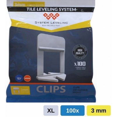 Vysoké spony 3mm (100ks) System Leveling D.O.O. SL5203 – Hledejceny.cz