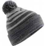 Beechfield Čepice s bambulí Team Stripe B 476 pletená grey/navy Šedá/navy – Hledejceny.cz