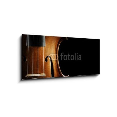 Obraz 1D panorama - 120 x 50 cm - Violin orchestra musical instruments Hudební nástroje houslového orchestru – Zboží Mobilmania