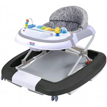 New Baby chodítko s houpačkou a silikonovými kolečky 3v1 Magic Sea World II